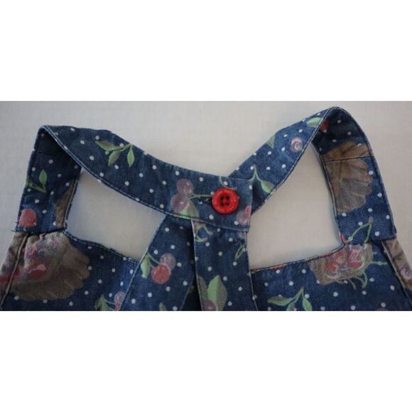 Matilda Jane Girl's Sz 2 Blue Cherry Print Sleeveless Dress - Picture 4 of 5